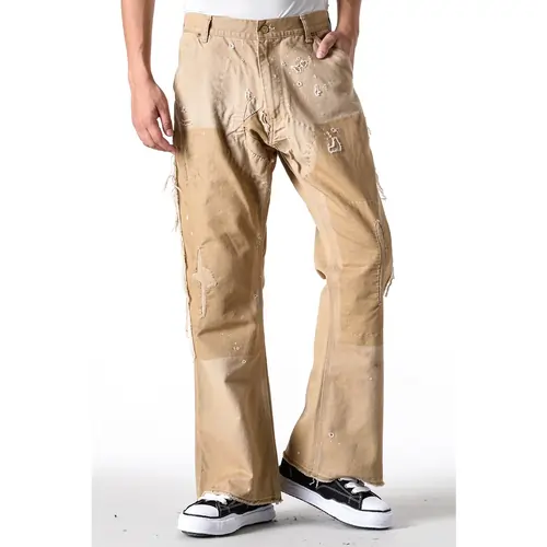 Beige Saint Mxxxxxx Double Knee Duck Pants