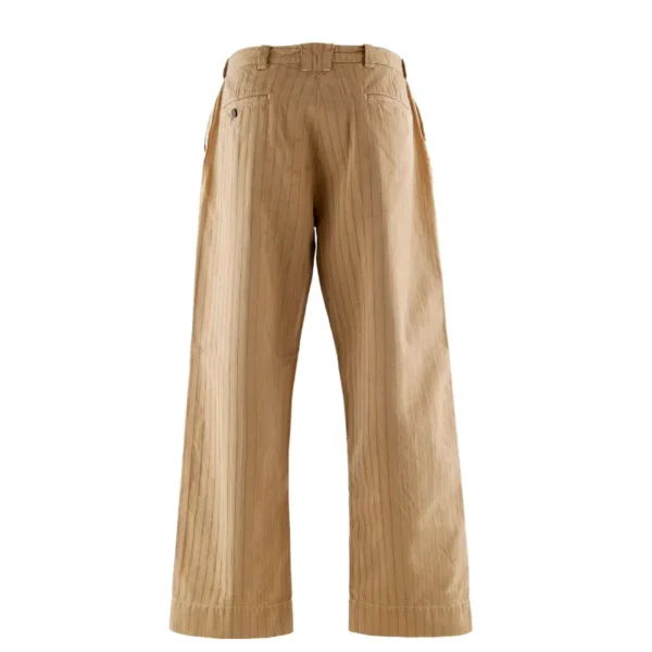 These are the Beige Saint Mxxxxxx x Sean Wotherspoon Uniform Sweatpants. Cut from distressed cotton with fine pinstripes for a modern style. Shop Now Here!