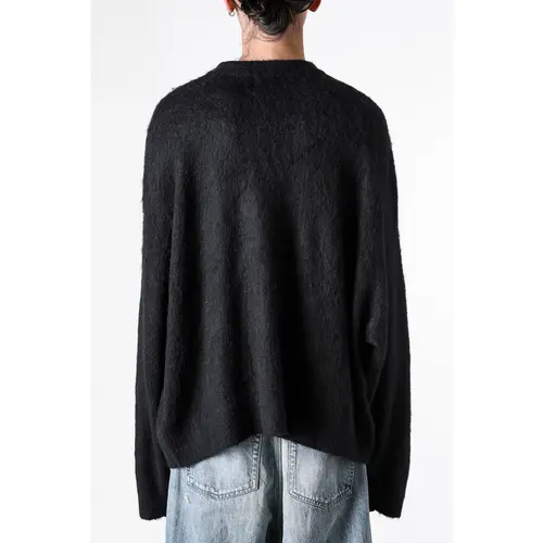 Black SAINT Mxxxxxx Mohair Crewneck Sweater