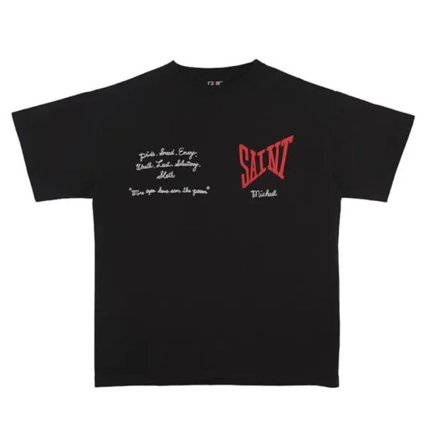 Black Saint Michael Logo Tee
