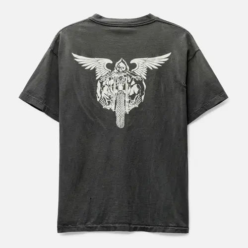 Black Saint Michael x NEIGHBORHOOD Skull Biker T-shirt