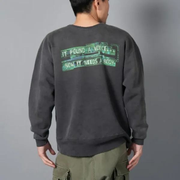 Black Saint Mxxxxxx Ghost in the Shell Crewneck Sweatshirt
