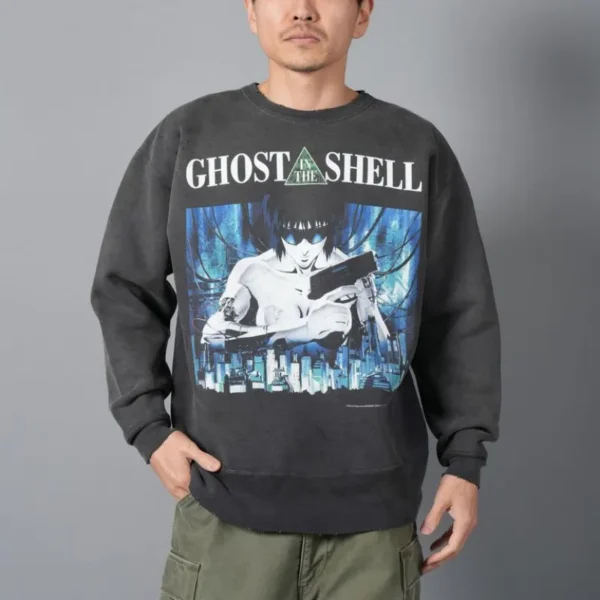 Black Saint Mxxxxxx Ghost in the Shell Crewneck Sweatshirt