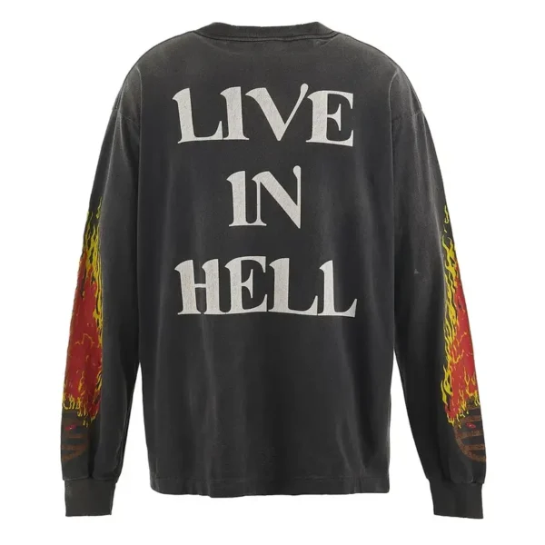 Black Saint Mxxxxxx Live In Hell Long Sleeve T-Shirt