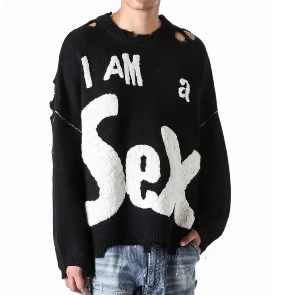 Black Sex Pistols x Saint Mxxxxxx I Am A Knit Sweater