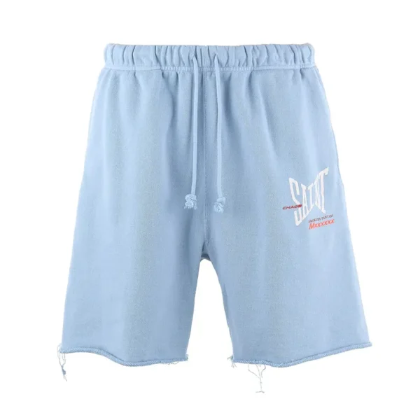 Blue Saint Michael Ribon Saint Sweat Shorts