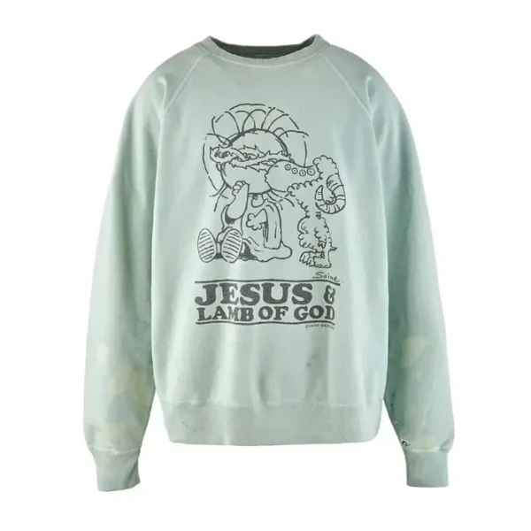 Blue Saint Mxxxxxx Jesus Sweatshirt
