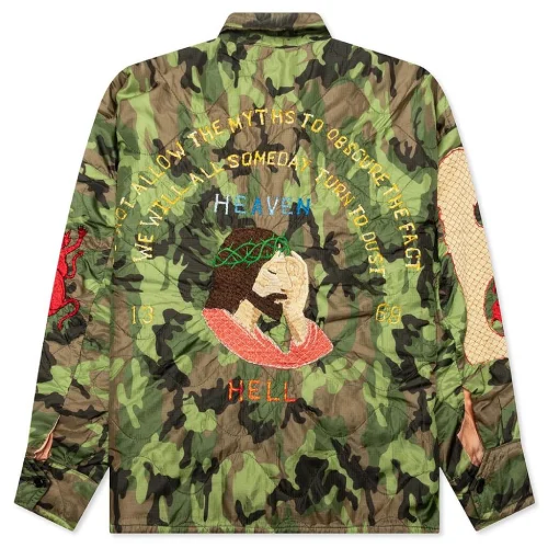 Product Details  The Saint Michael jacket has become a standout piece in modern streetwear. Known for its bold graphics and vintage-inspired designs, it blends classic style with a rebellious edge. Each jacket is crafted with attention to detail, making it a favorite for fashion lovers who value both quality and statement looks. It’s more than just a jacket — it’s a symbol of bold, creative expression. Features Premium, durable fabrics Vintage-style graphic designs Relaxed, comfortable fit Adjustable elastic waistband Distressed, washed finish Quality stitching details Iconic Saint Michael artwork Perfect for streetwear looks You May Also Like Saint Michael Clothing, Saint Michael Shirt, Saint Michael Hoodie, Saint Michael Jacket, Saint Michael Long Sleeve, Saint Michael Pants, Saint Michael Shorts, Saint Michael Sweatshirt and Saint Michael Hat.