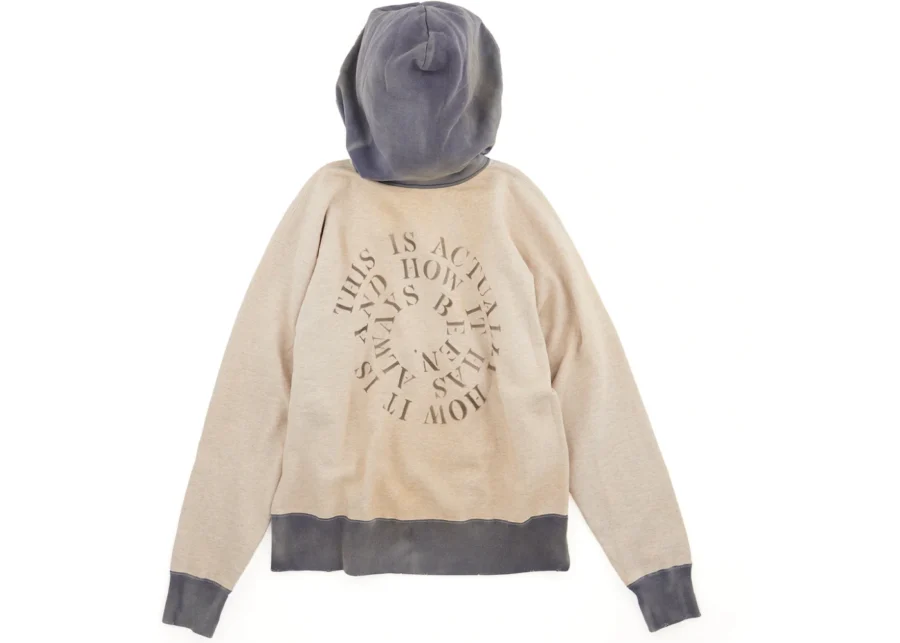 Grey/Navy Saint Mxxxxxx Stencil Hoodie
