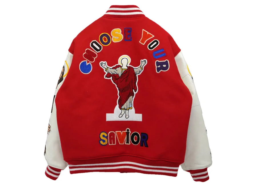 Red Saint Mxxxxxx x Denim Tears Stadium Jacket